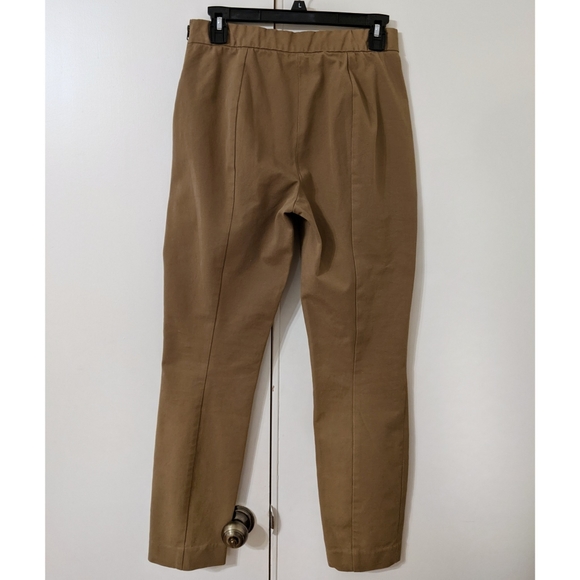 Everlane Side Zip Stretch Cotton Work Pant Ochre - Picture 4 of 7